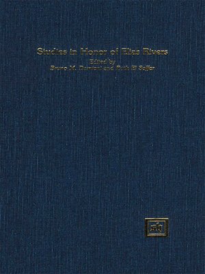 cover image of Studies in Honor of Elias Rivers